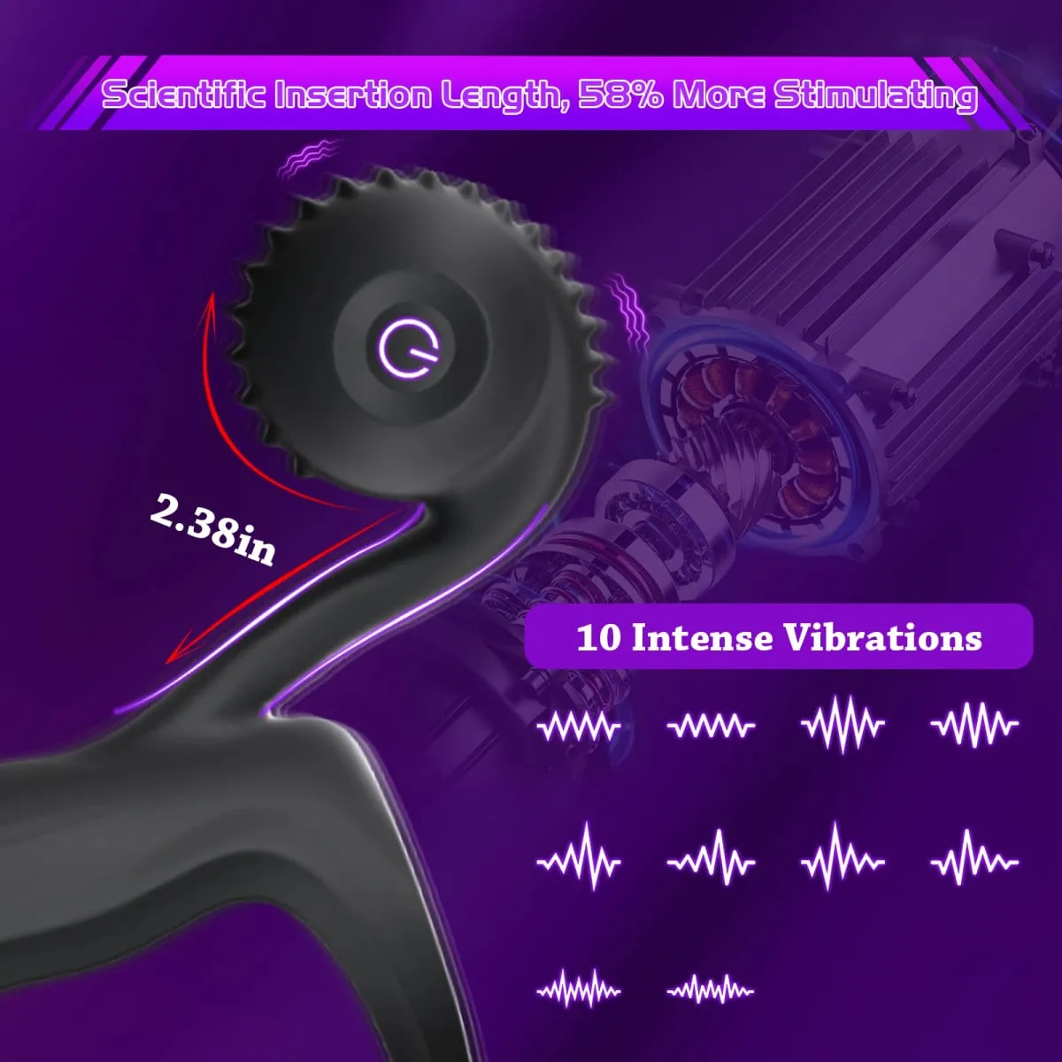 New Snail Vibe Cock Rings Vibrating Male Delay Ejaculation Clitoris Stimulation Penis Ring Vibrator Sex Toys for Men Adult — image 2