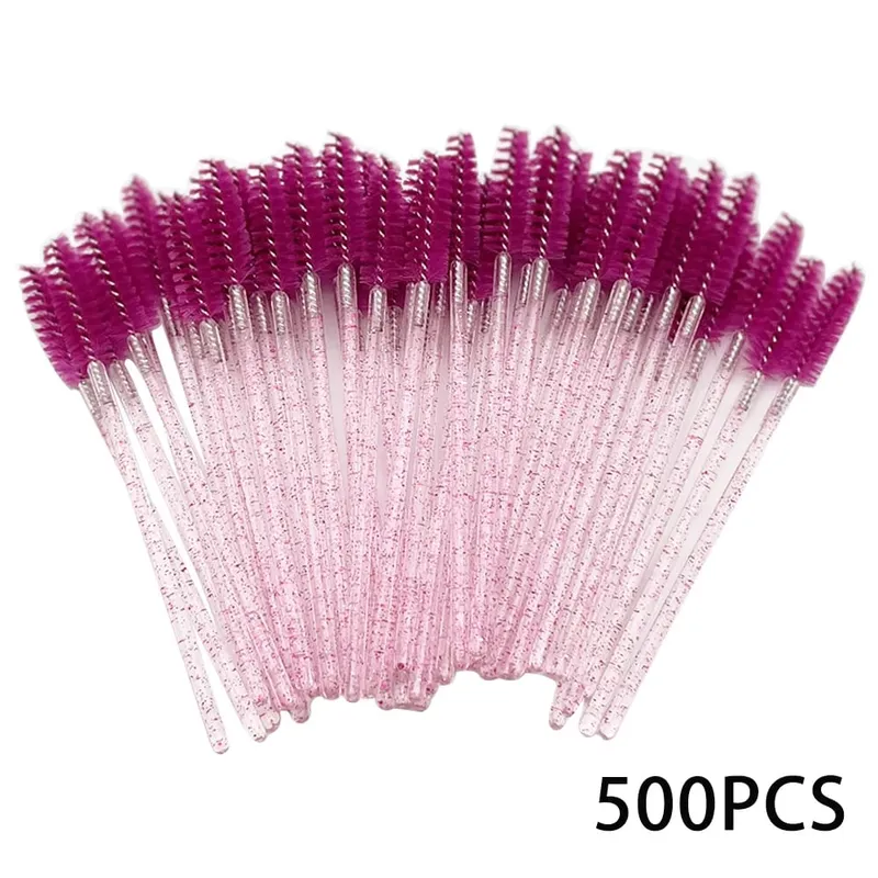 500/1000 stücke Wimpern Pinsel Applikator Großhandel Lash Mascara Wands Pinsel Für Wimpern Verlängerung Augenbraue Spoolies Schönheit Werkzeuge