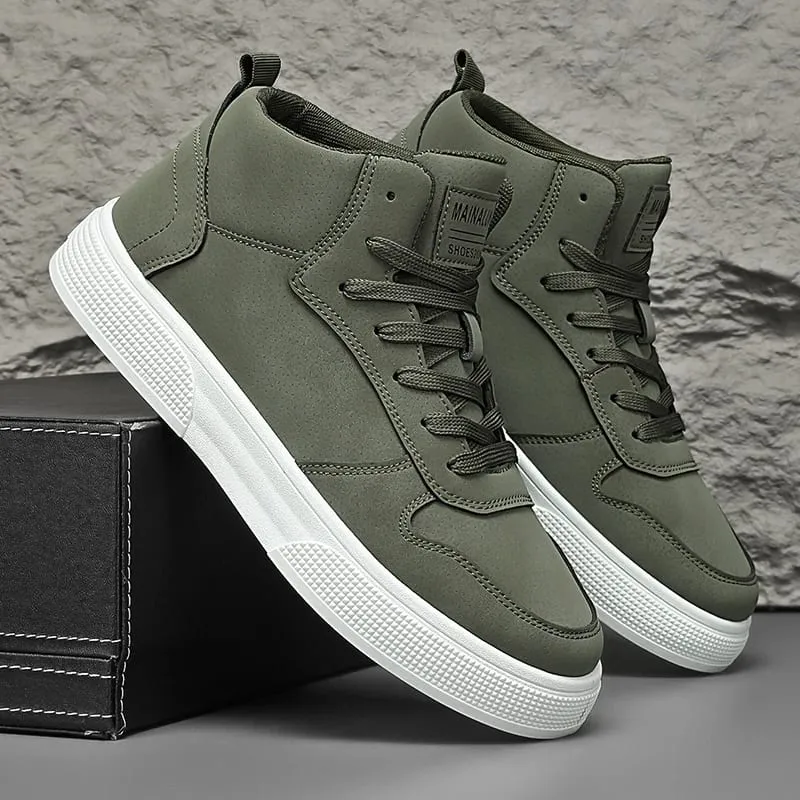 Sneakers Spring High-Top Skate Shoes for Outdoor Sports Lace-Up Large Size Comfortable and Easy to Wear — image 4