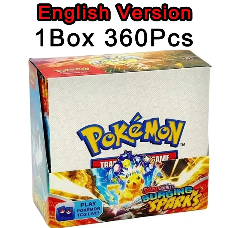 ** 360Pcs EnglishPokémonCards SunMoon Destined PSrismatic Evolutions Scarlet Violet 151 PALDEAN Booster Battle Transaction Card — image 3