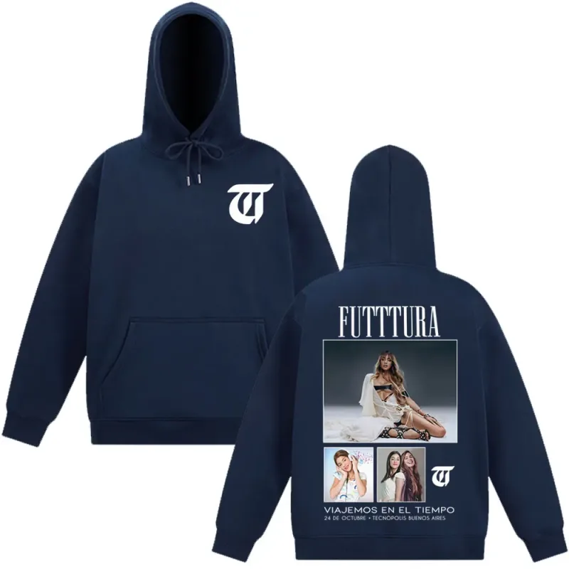 Singer TINI STOESSEL Futtura Album 2025 Tour Hoodie Men Women Aesthetic Trendy Sweatshirts Long-sleeved Loose Harajuku Pullover — image 3