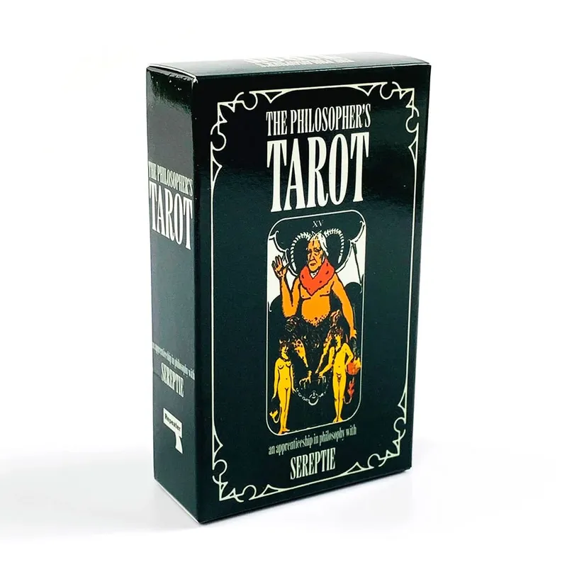 New The Philosopher's Tarot Deck 78 Cards English Version Fate Prediction Spiritual Divination Table Game for Tarot Beginners