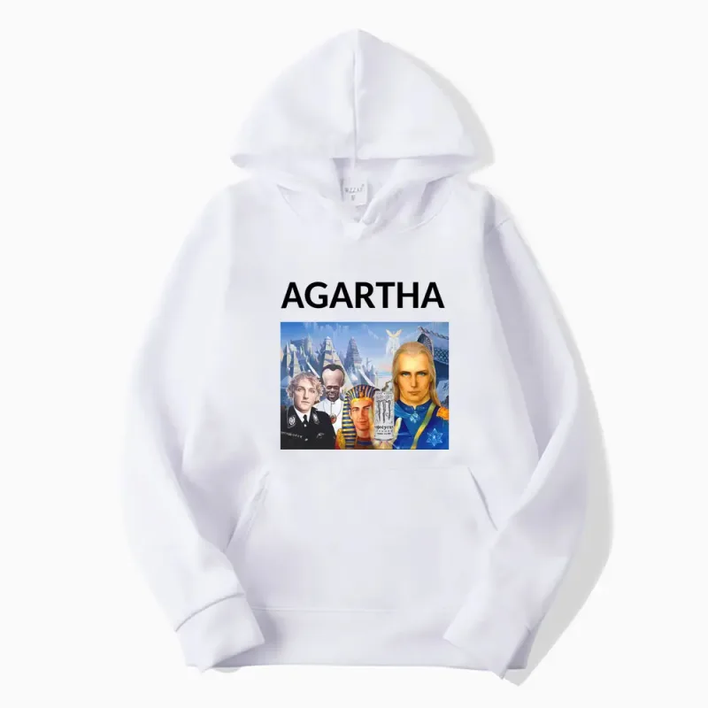HollowEarth Agartha Meme Graphic Sweatshirt Men Women Hip Hop Vintage Style Hoodies Oversized Long Sleeve Comfort Loose Pullover — image 8