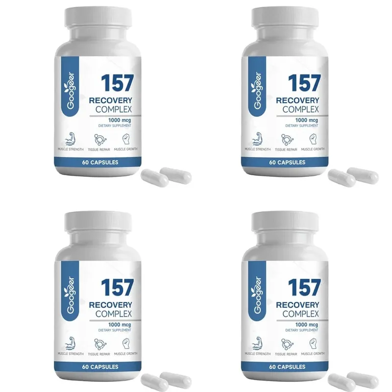 157 Recovery Complex Capsules with L-Valine and L-Glutamine for Recovery Support Muscle Growth Amino Blend 1000 Mcg 60 Capsules