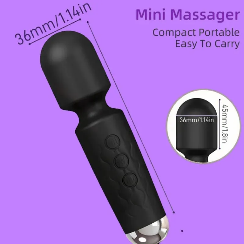 Poderosa varinha mágica de 20 velocidades, estimulador de clitóris, massageador do ponto G, brinquedo sexual portátil recarregável para mulheres — image 2