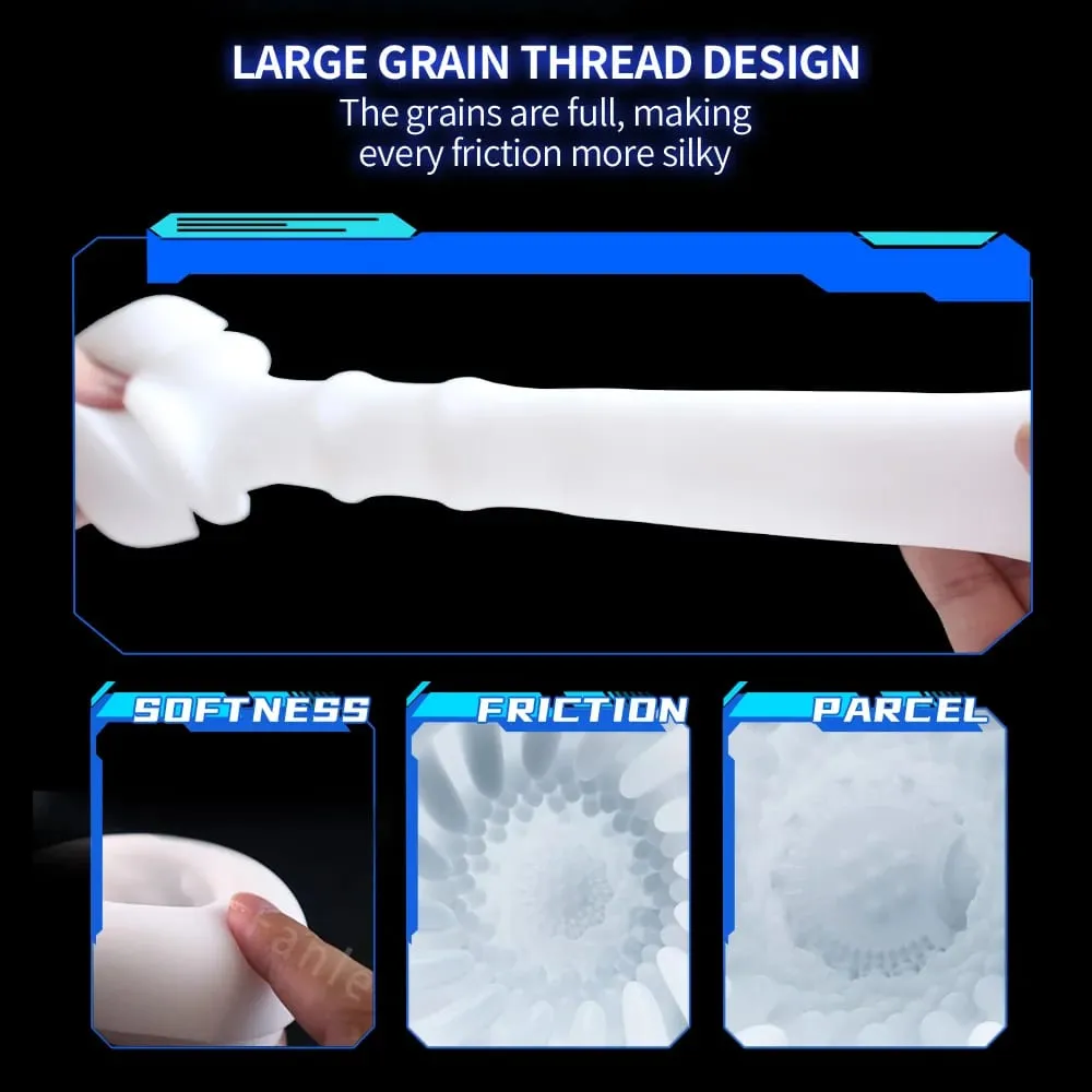 Male Masturbation Cup Automatic Telescopic Heated Sucking Pocket Pussy Blowjob Sex Machines Toy Adult Goods for Men Masturbator — image 5