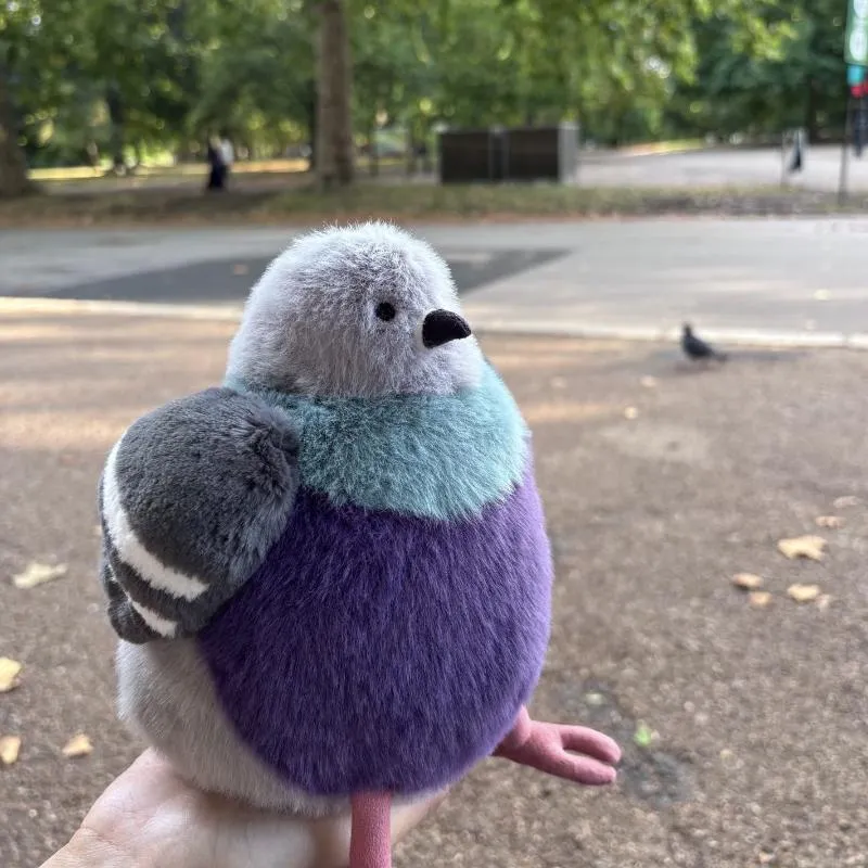 1Pcs Pet Companion Toy Ornaments Parrot Fat Pigeon Bird Plush Doll Toy Christmas Birthday Girl Gift — image 1