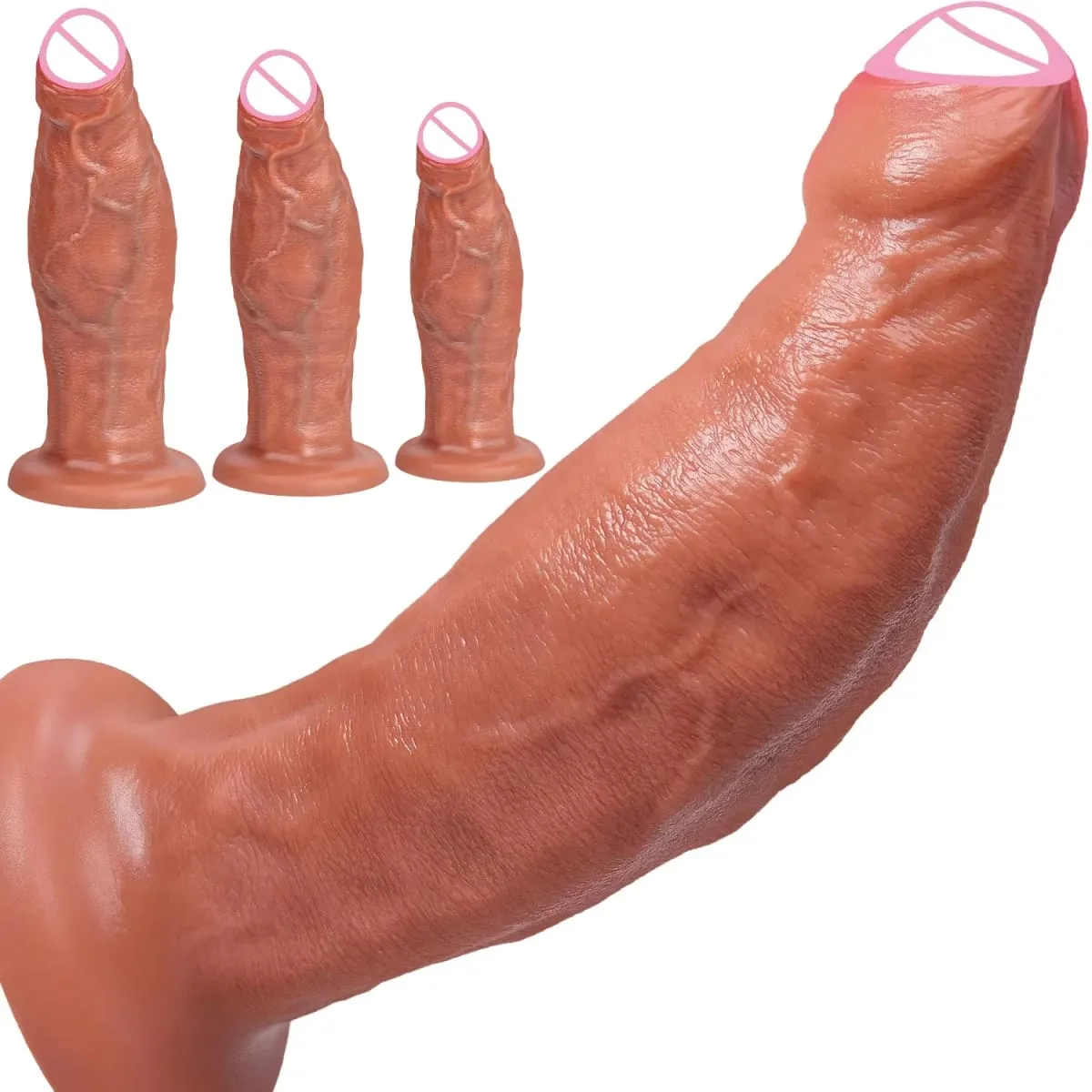 Realistic Silicone Dildo Suction Cup Anal Penis Adult Sex Toys Anal Plug for Woman Men Big Dick Butt Plug Dildos Masturbator 18+ — image 1