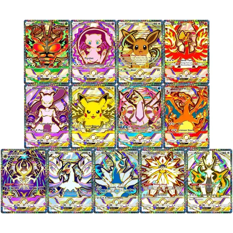 DIY POCKET Collection Cards Mew Lugia Ho-OH Self Made Single Card Classic Game Anime Card Gift Toy