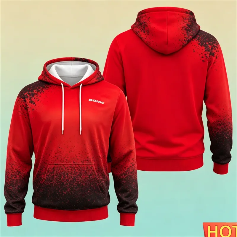 Autumn/Winter Men's Sports Hoodie Table Tennis Men's women's Hoodies Polyester Breathable Men Hoodeds Sweatshirt Sportswear tops — image 7