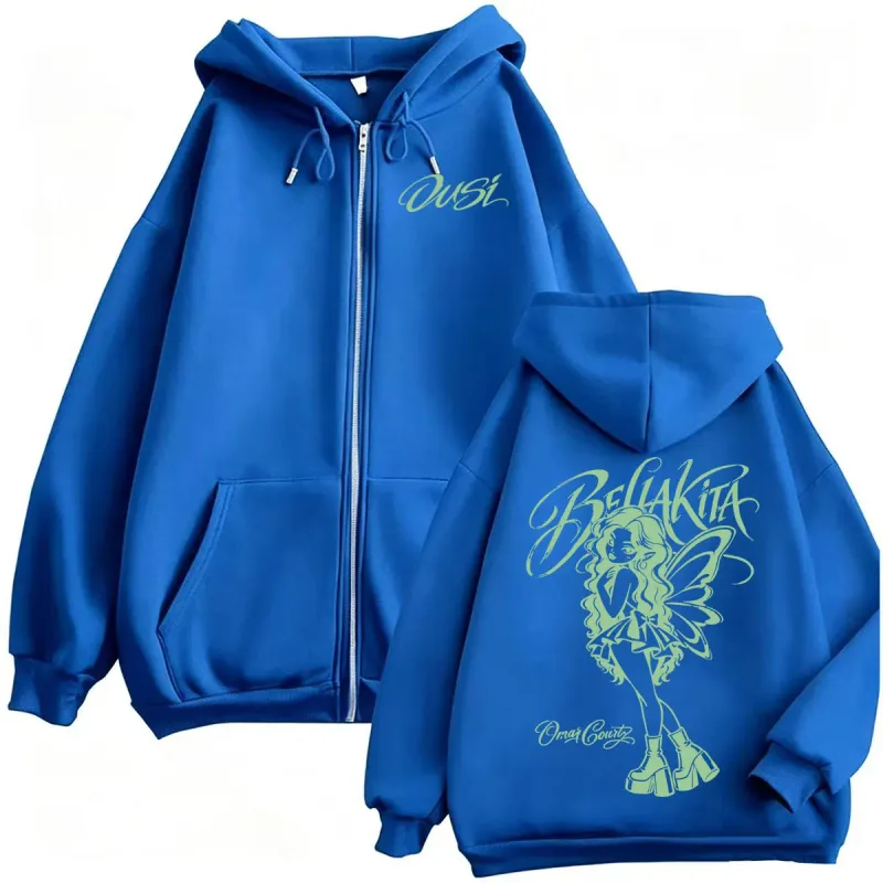 Rapper Omar Courtz Por Si Manana No Estoy Album Tour Zip Up Hoodies Men Women Harajuku Gothic Aesthetics Sweatshirt Jacket Coats — image 5