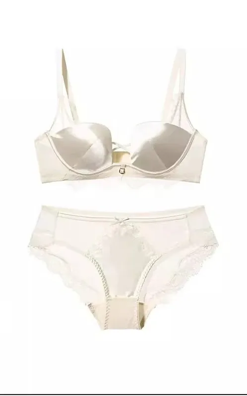 Tendance Ensemble Lingerie Léopard Dentelle Style Français Soutien-Gorge Push Up Petit Poitrine Anti Affaissement Toutes Tailles — image 13