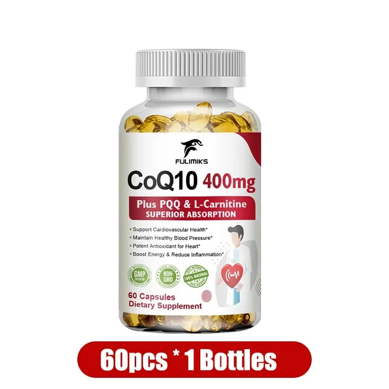 Acquista 2 Ricevi 2 gratis! Capsule di CoQ10 Ubichinolo da 400 mg Assorbimento superiore per la salute del cuore Energia cellulare e difesa antiossidante — image 8