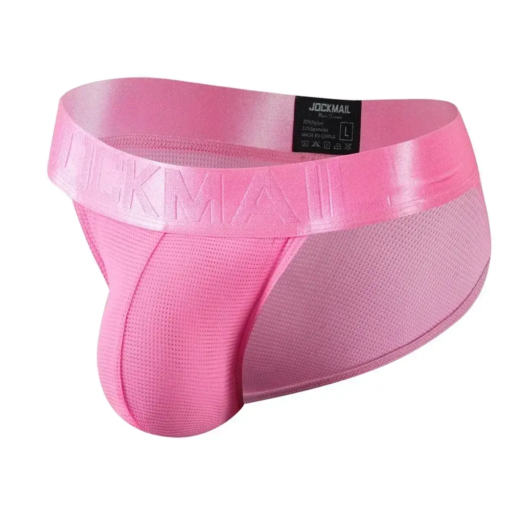 Man's Underwear Briefs Underpants Nylon Mesh Quick Dry Men's Briefs Bikini Slip Men's Tanga Briefs Jockstrap Gay Underwear — image 2