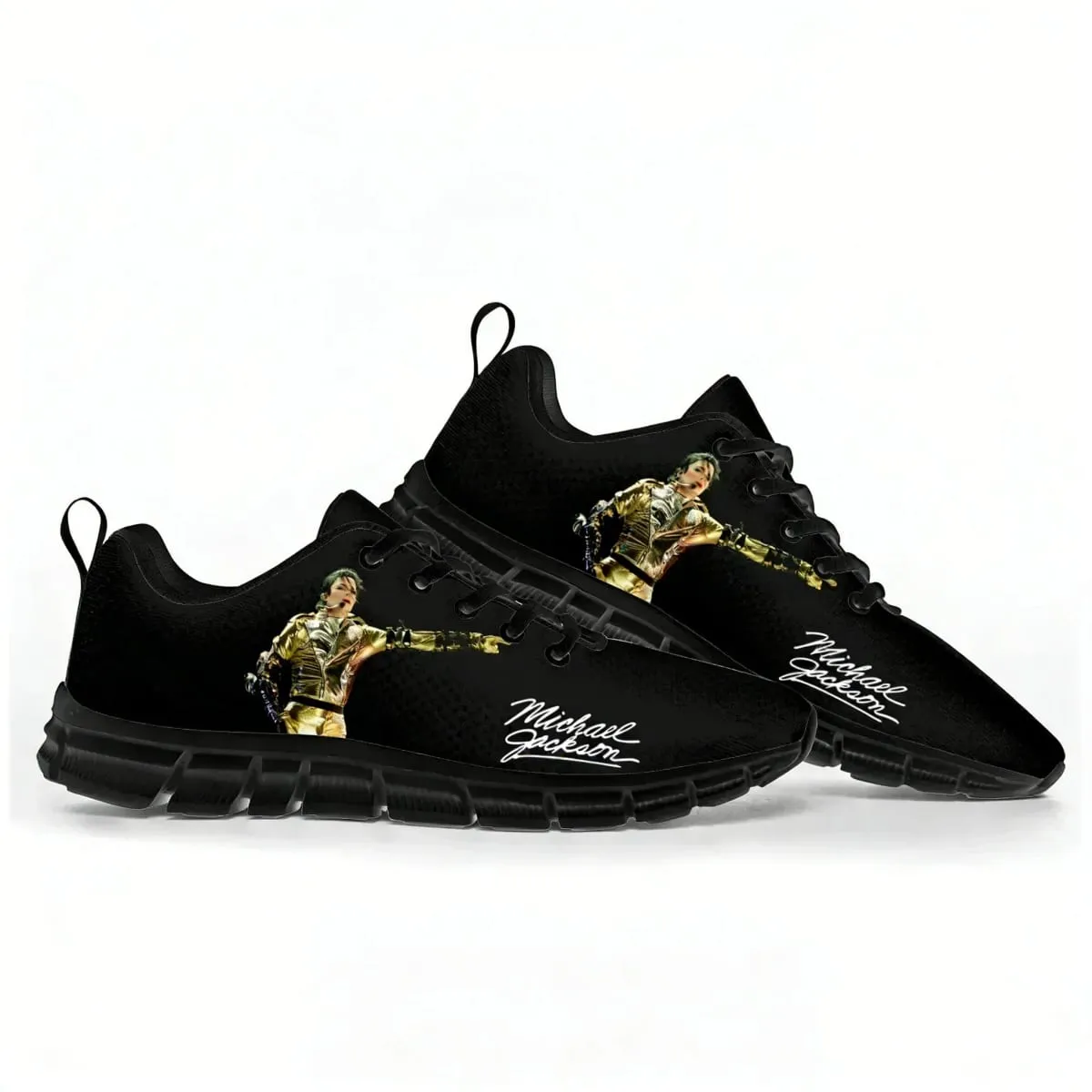 Michael Jackson Pop Singer Dancer Sports Shoes Mens Womens Teenager Kids Custom Sneakers Custom High Quality Couple Shoes — image 4