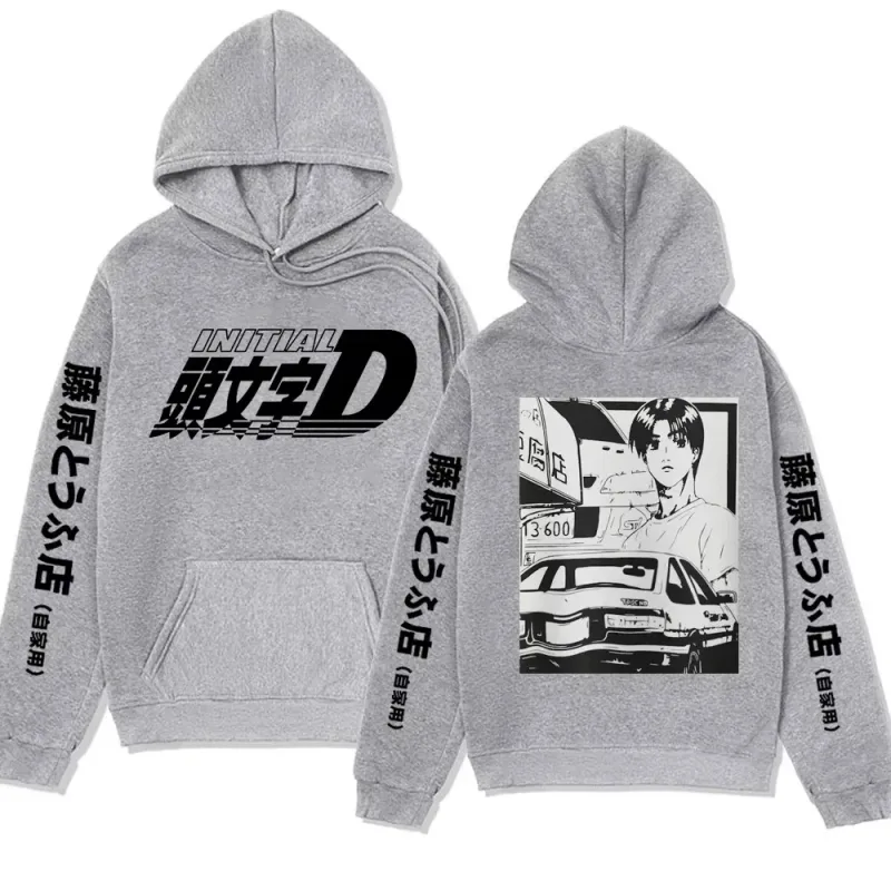 Anime Initial D AE86 Hoodie Hachiroku Shift Drift Cotton Hoody Takumi Fujiwara Tofu Shop Men Women Sweatshirts Winter Clothing — image 19