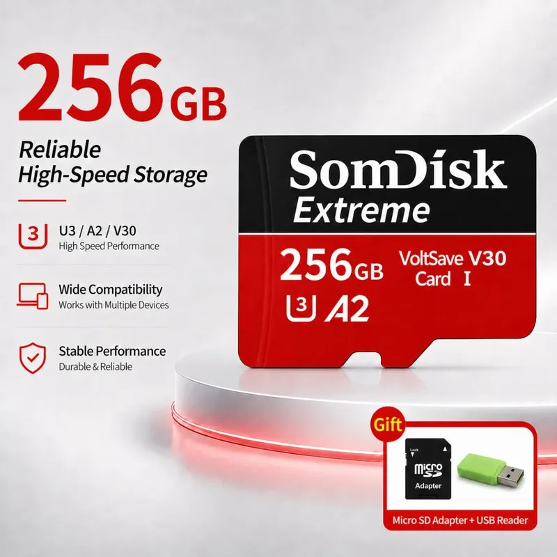 Micro TF/SD Card 512GB Large‑Capacity Memory Card 256GB 128GB SD Cards For Drone Dash Cam Tablet — image 7