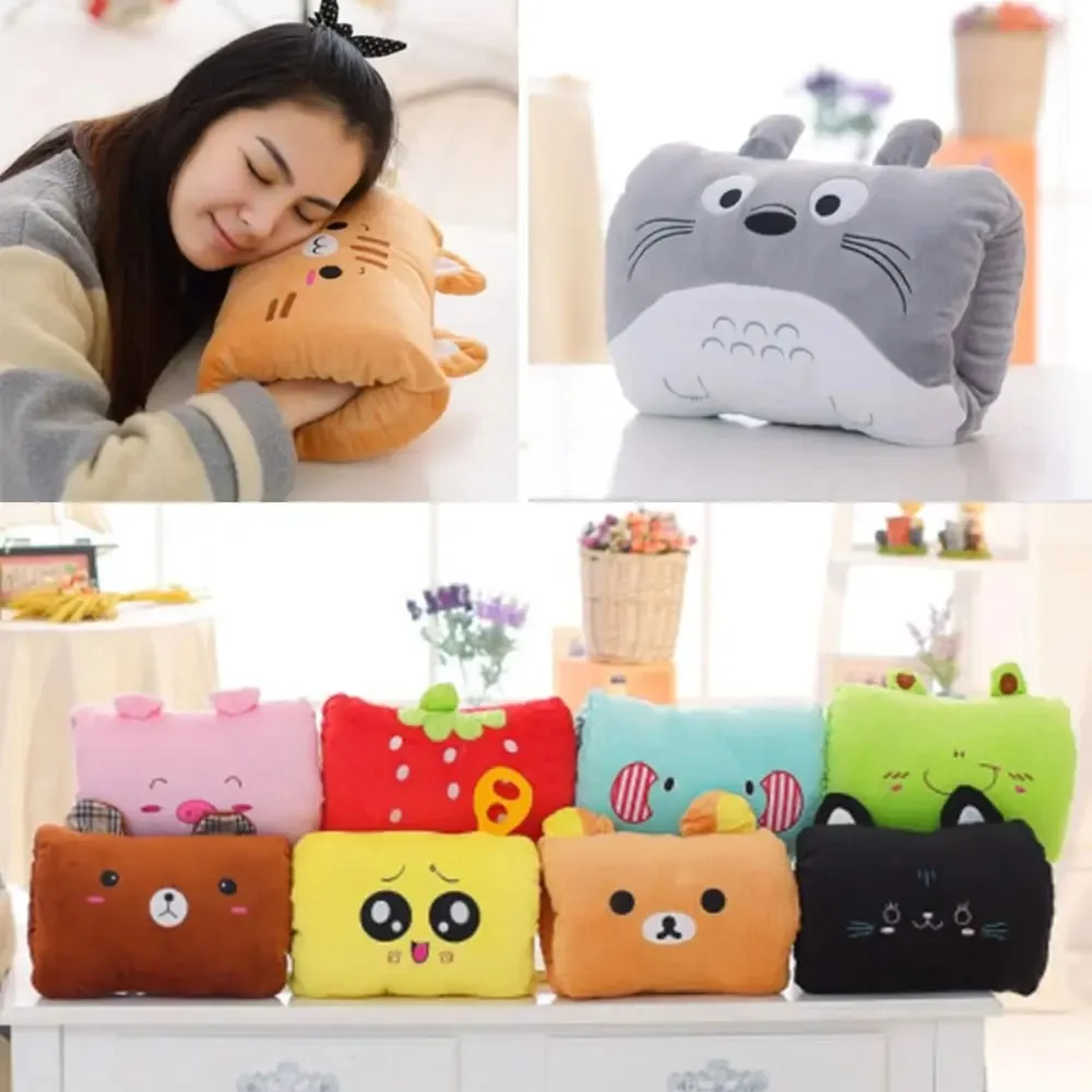 Oreillers en peluche pour enfants, en coton PP, chauffe-mains, gants, jouet de dessin animé, oreillers de sieste, coussins, cadeau, nouvelle collection
