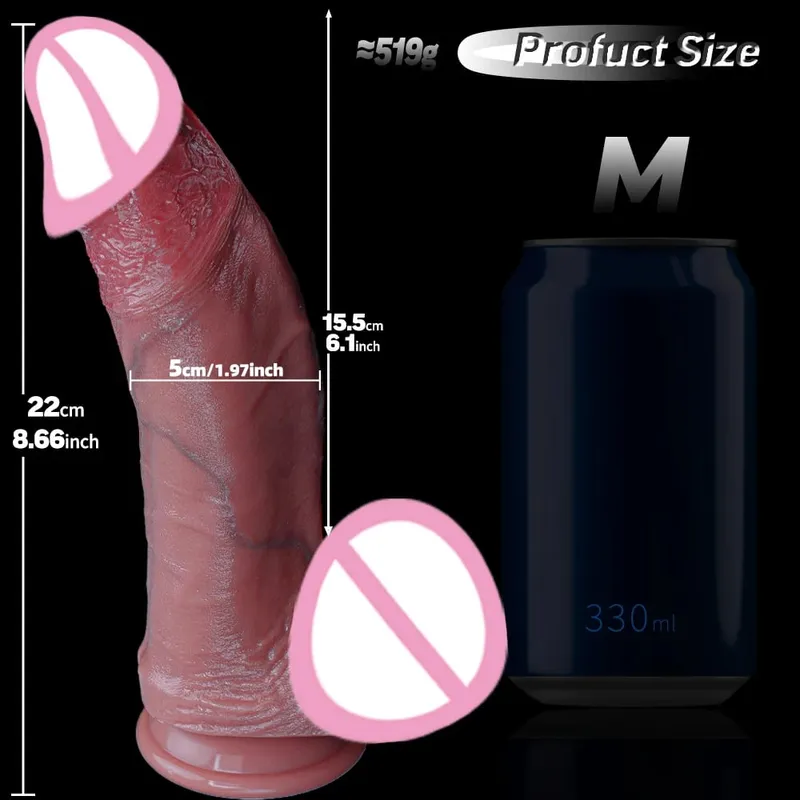 Napakalaking Makapal na Dildo Makatotohanang Dildos Diameter Girth Dildo para sa Anal G-spot Stimulate Body-Safe Big Anal Toys na may Suction Cup Giant — image 8