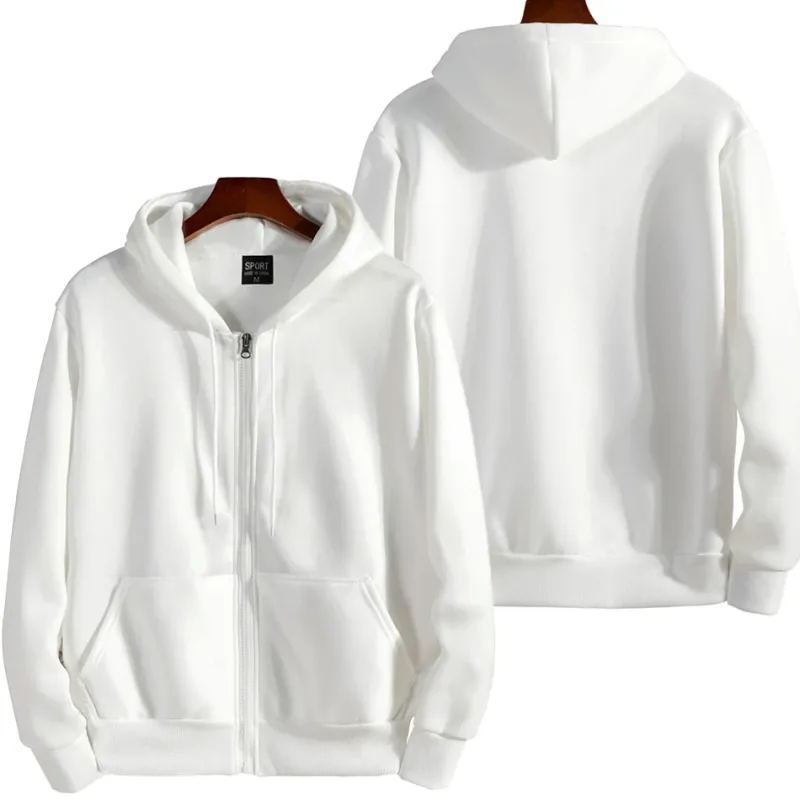 2025 New Fashion Zipper Hoodies Women/Men Fashion Long Sleeve Hooded Sweatshirt Casual Autumn Winter Sportwear Solid Clothes — image 10