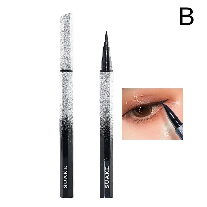 FAI DA TE Ruota Eyeliner Timbro Integrato Nero Marrone Doppia Punta Eyeliner Ala Stencil Impermeabile a Prova di Sbavature di Lunga Durata Penna Liquida