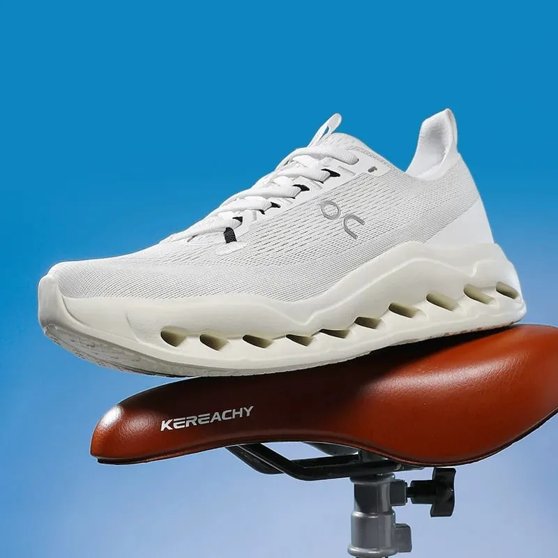 Men's Running Shoes Breathable Mesh Shock Absorption Hollow Out Sole Lightweight Sports Sneakers Non-slip Walking Shoes — image 3