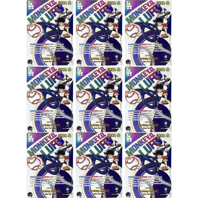 One Piece US College Basketball Luffy Promo Card Straw Hat Crew Anime Collectibles Replica High Quality Cards Foil Texture Card — image 15