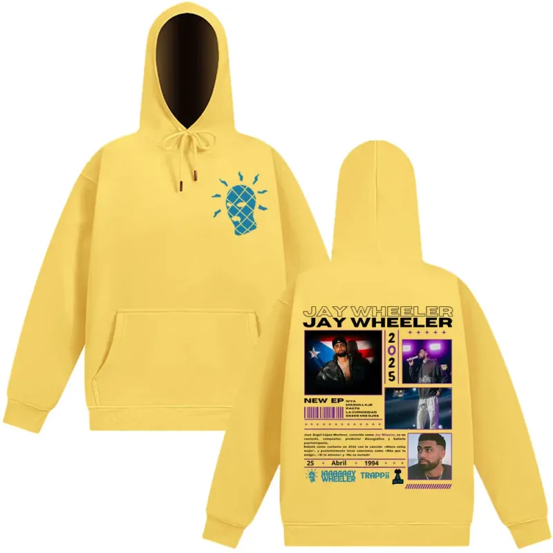Rapper Jay Wheeler Tour 2025 Print Hoodies Men's Women Fashion Sweatshirt Long-sleeved Casual Loose High Quality Tracksuit Tops — image 12