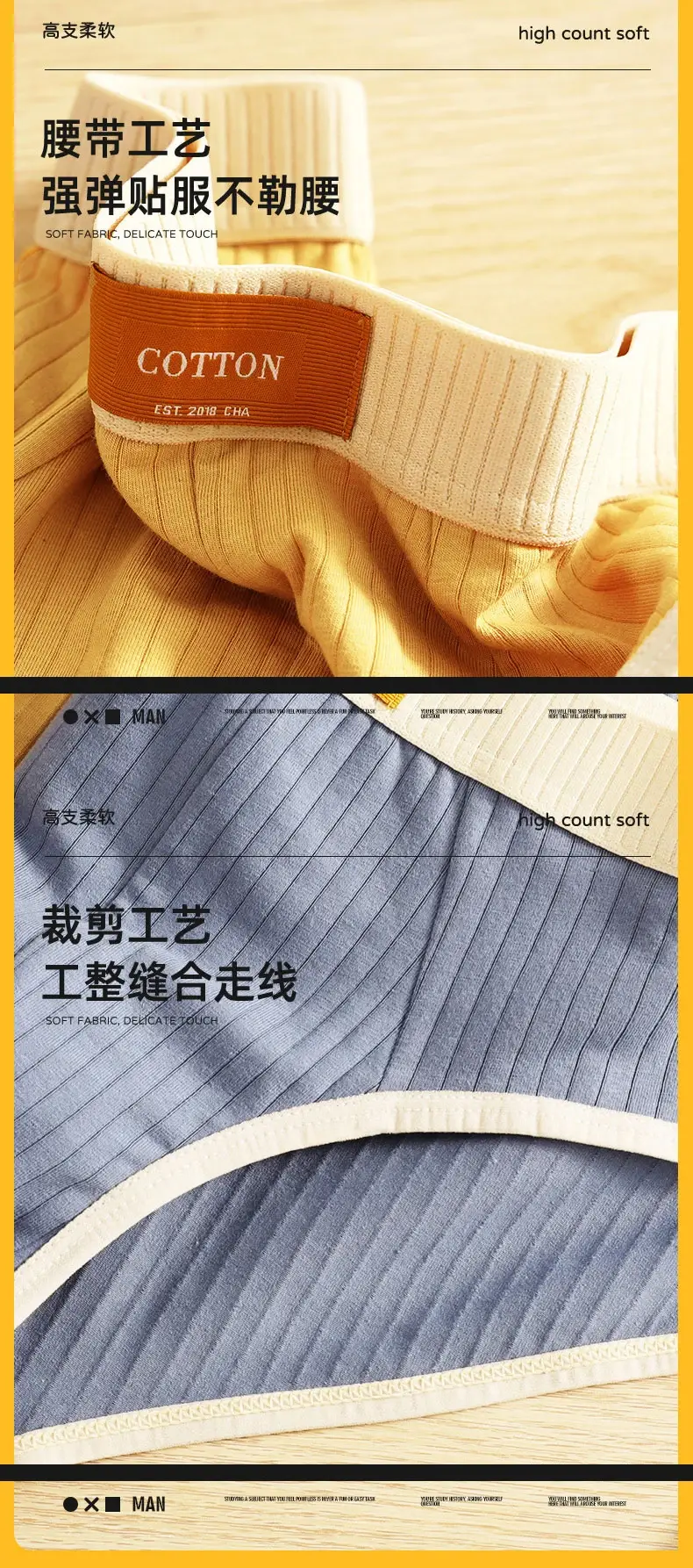 Men's Cotton Briefs High Quality Comfortable Underpants Breathable Shorts Underwear Soft U Bulge Pouch Sexy Panties Homme Cueca — image 4