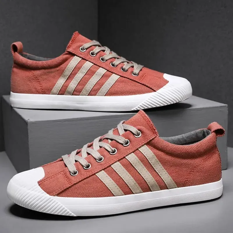 Hot Sale Summer Canvas Sneakers For Men Breathable Men's Casual Shoes Comfortable Low-cut Flat Sneakers Man Vulcanization Shoes — image 2
