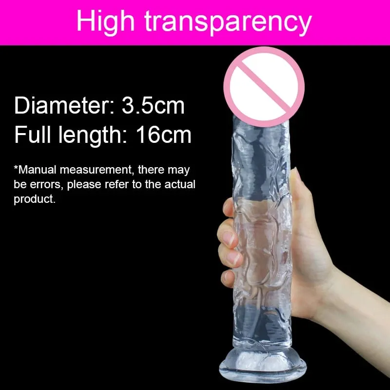 Transparent Big Dick 9 Sizes Realistic Jelly Dildo Women Gay Anal Sex Toys Soft Clitoris Vaginal Masturbators Penis Suction Cup — image 22