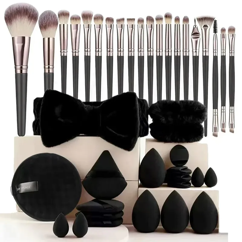 33 db-os beauty set sminkkészlet nagy és kis szépségszivacsok a hibátlan sminkfelvitelhez és a smink eltávolításához teljes készlet — image 34