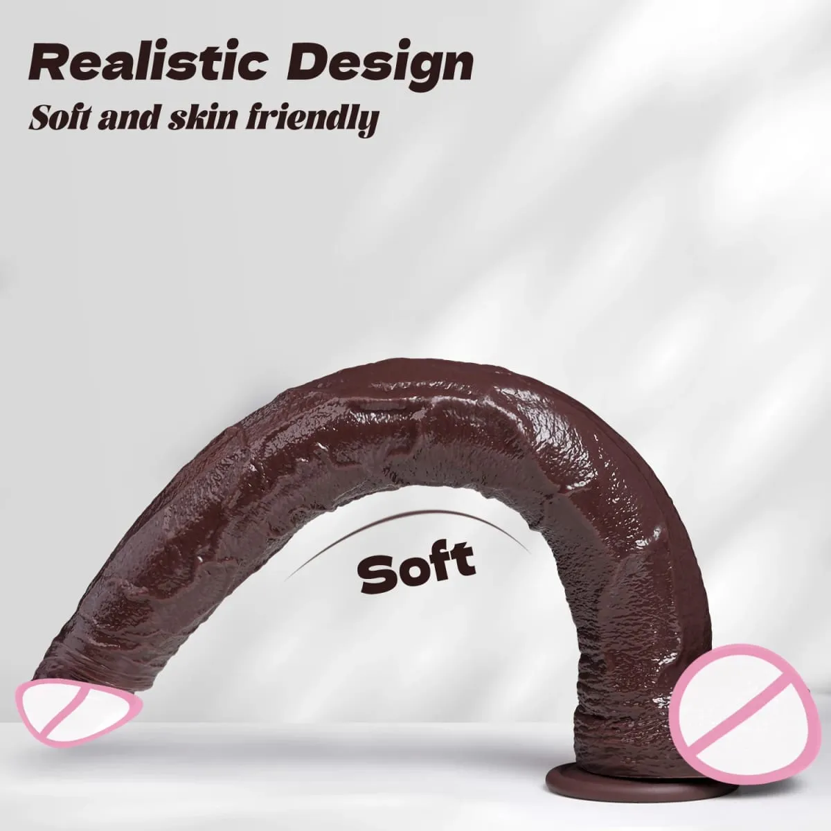 ealistic Long dildo Black Anal Plug with Suction Cup Long Penis Butt Plug Sex Toy for men Women Phallus Anal Dilator Stimulatio — image 4