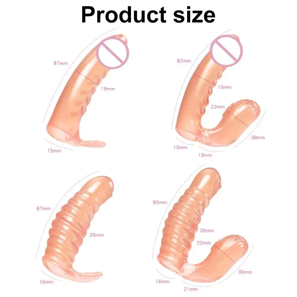 Sex Toys For Women Men Adult Erotic Bdsm G Spot Vagina Massager No Vibrator Butt Plug Finger Sleeve Clitoris Stimulator Sex Shop — image 3