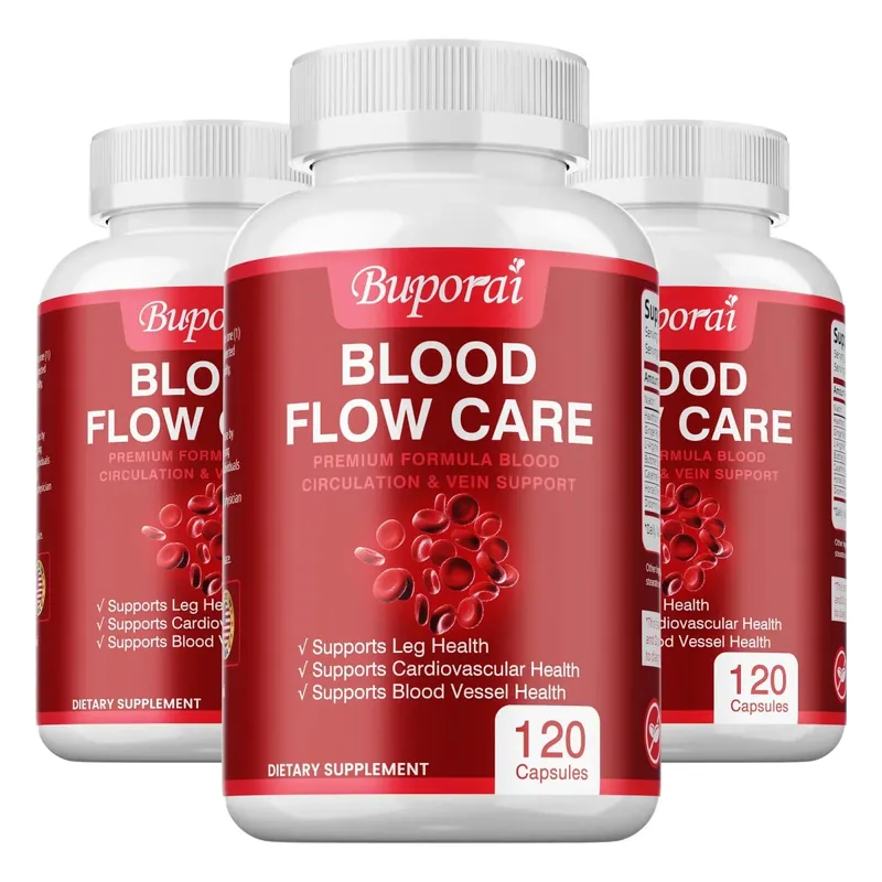 Blood Flow Care - Improves Hypoglycemia Lower Cholesterol Improves Circulation Supports Leg Veins and Cardiovascular Health