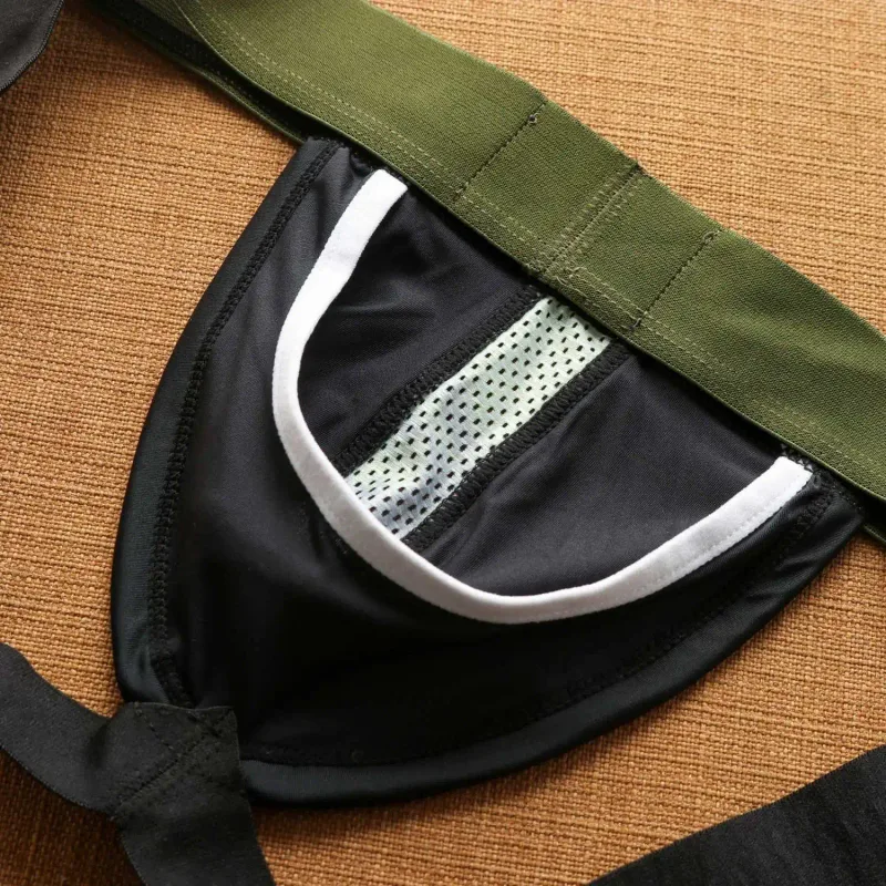 2026New men's personalized ice silk U convex low waist mesh breathable briefs, underwear fashion M388 — image 15