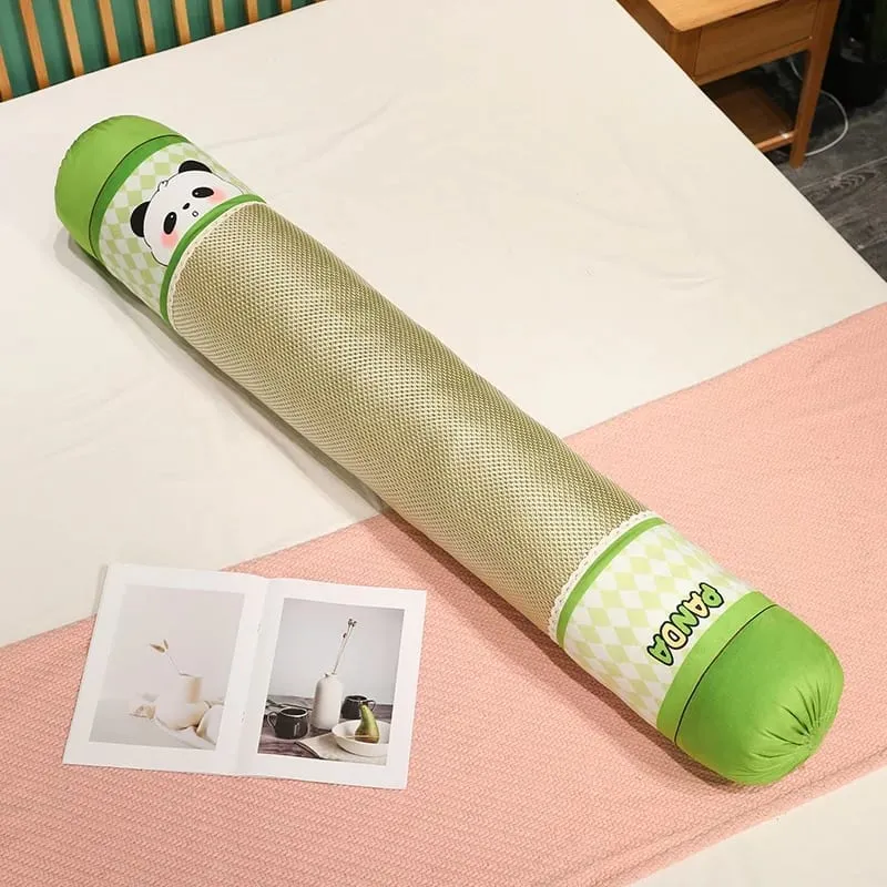 60cm Panda Ice Vine Plush Pillow Dual Sided Cool Ice Rattan Cushion Soft Plush Throw Pillow Home Sofa Bed Decor Gift