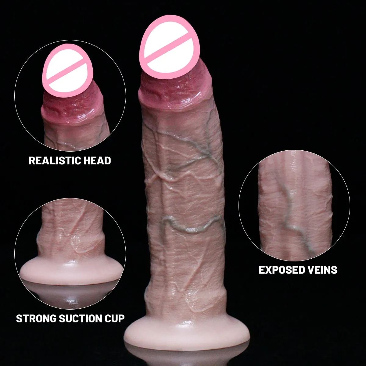 Various Sizes Big Dildos Dick Silicone Penis with Strong Suction Cup Realistic Dildo for Women Men Adult Masturbation Sex Toys — image 2