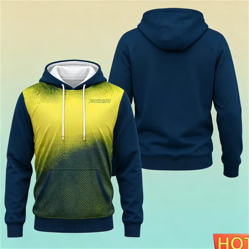 Autumn/Winter Men's Sports Hoodie Table Tennis Men's women's Hoodies Polyester Breathable Men Hoodeds Sweatshirt Sportswear tops — image 10
