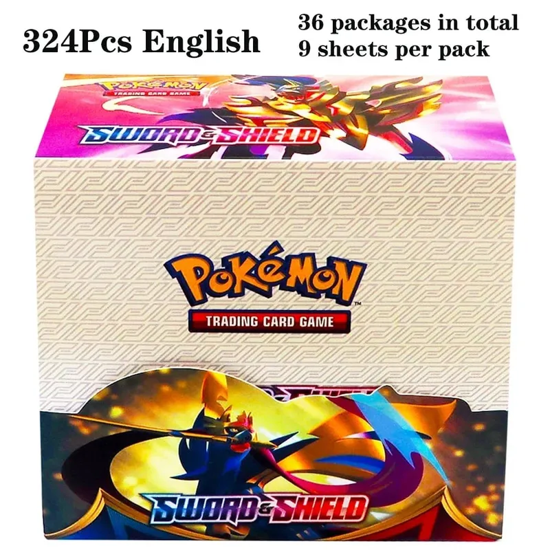 324Pcs Pokemon TCG: Sword & Shield Tempest Bonds Booster Box Trading Card Game Pokemon Card Kids Toys Board Game — image 30