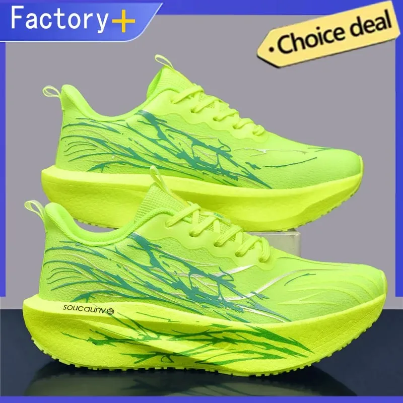 Running Shoes Men Carbon Board Speciality Marathon Sports Breathable Lightweight Women's Comfortable Athletic Nonskid Sneakers — image 2