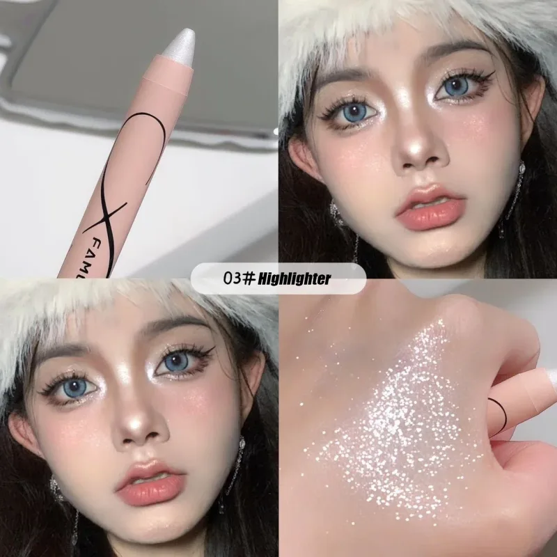 Pearl Lying Silkworm Highlighter Eye Shadow Pen Matte Glitter Eyeshadow Stick White Pearlescent Brightening Eyeliner Cosmetic — image 8