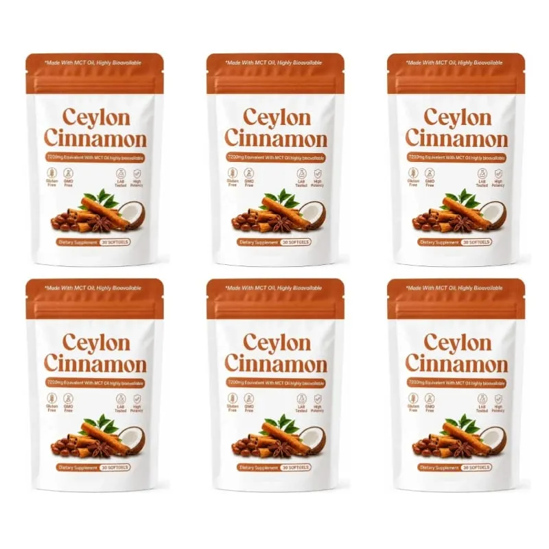 Ceylon Cinnamon Extract Softgels with MCT Oil Antioxidant Support and Metabolism Support Highly Bioavailable 30 Softgels — image 12