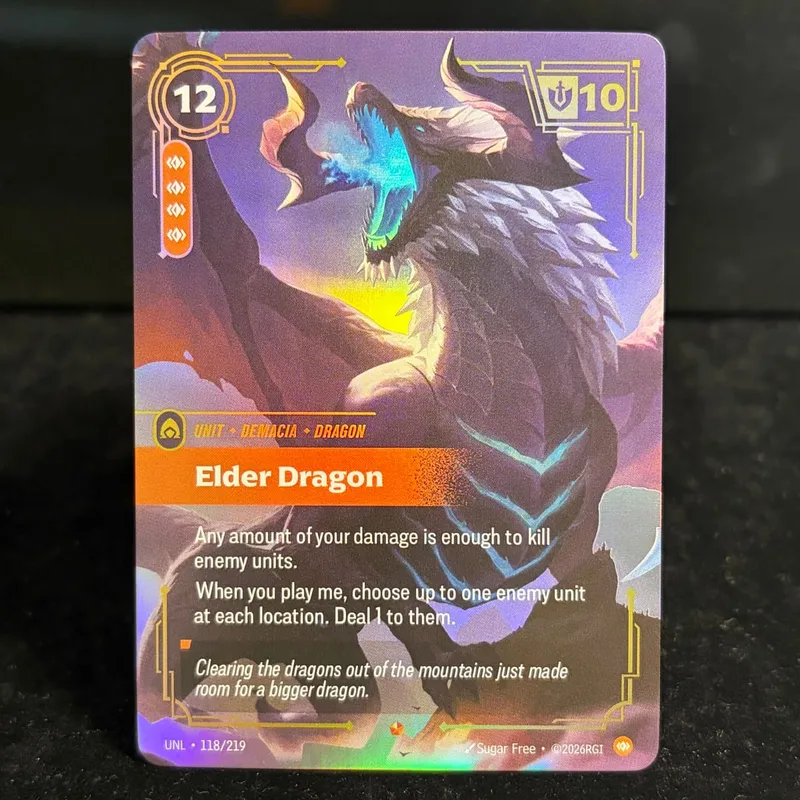 Runes Riftbound OGN Origin Genesis UNL Unleashed KaiSa Elder Dragon Collectible Alt Art Showcase Exclusive Holo Foil Proxy Card — image 9