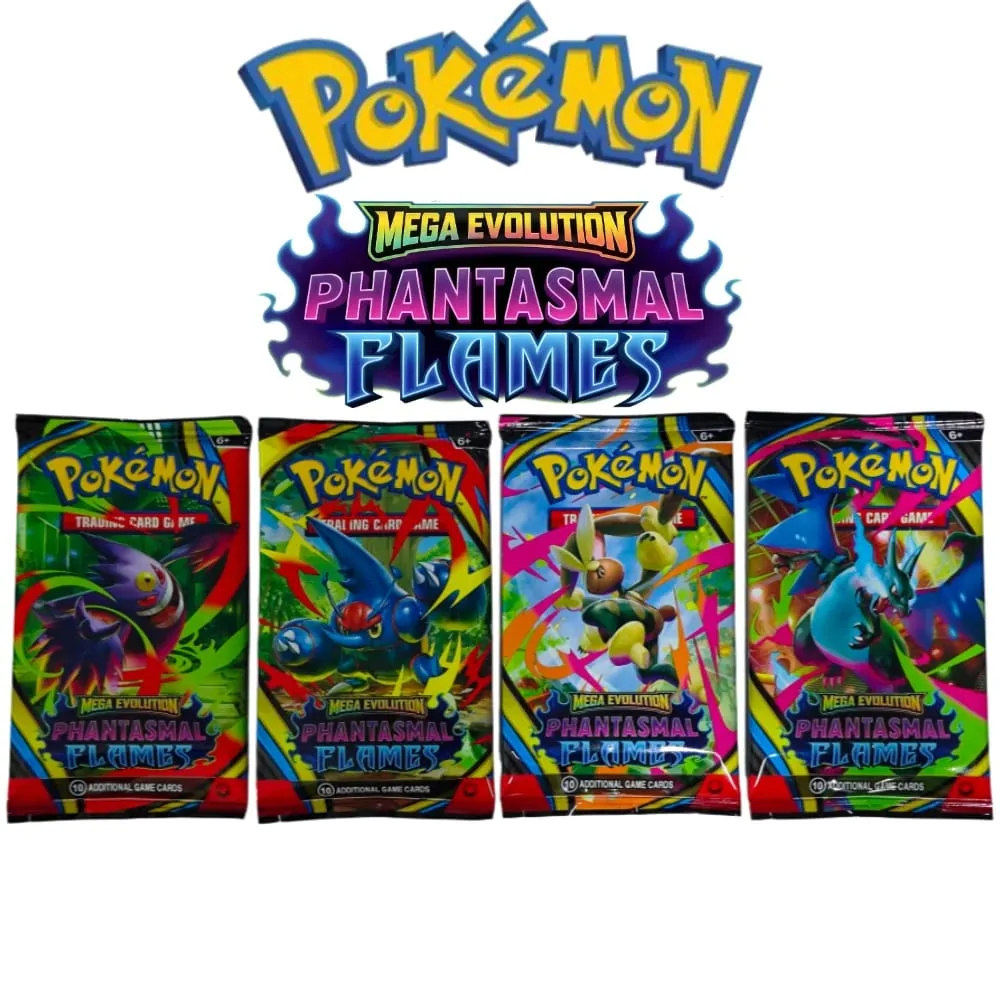 100PCS Cards Pokémon Booster Packs TCG Trading Cards Paradox Rift Chaos Rising Prismatic Evolutions Game Card Packs for Gift — image 4