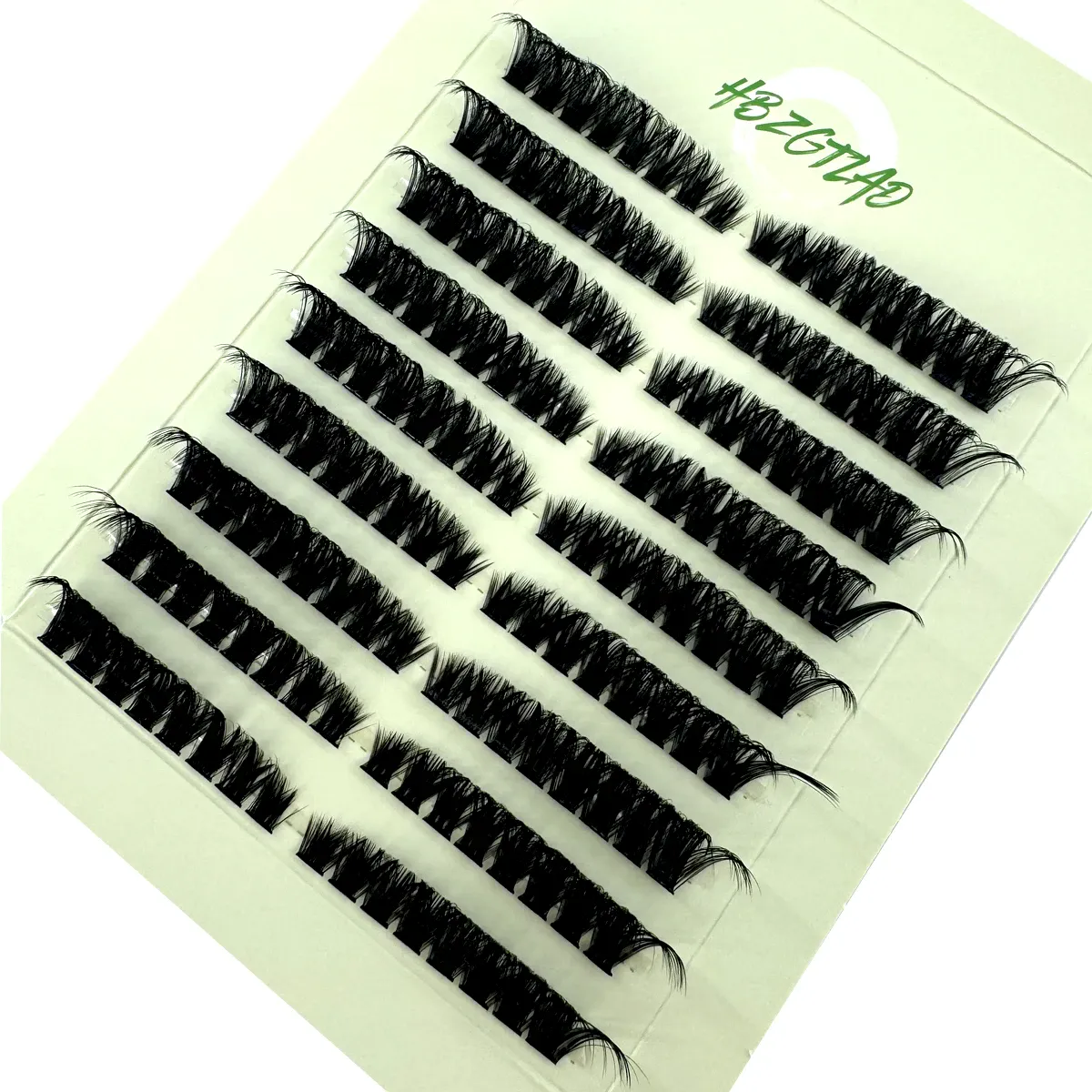 9-row fluffy curly eyelash bundle extension line 60D/80D left/right cat eye eyelash extension line can be reused