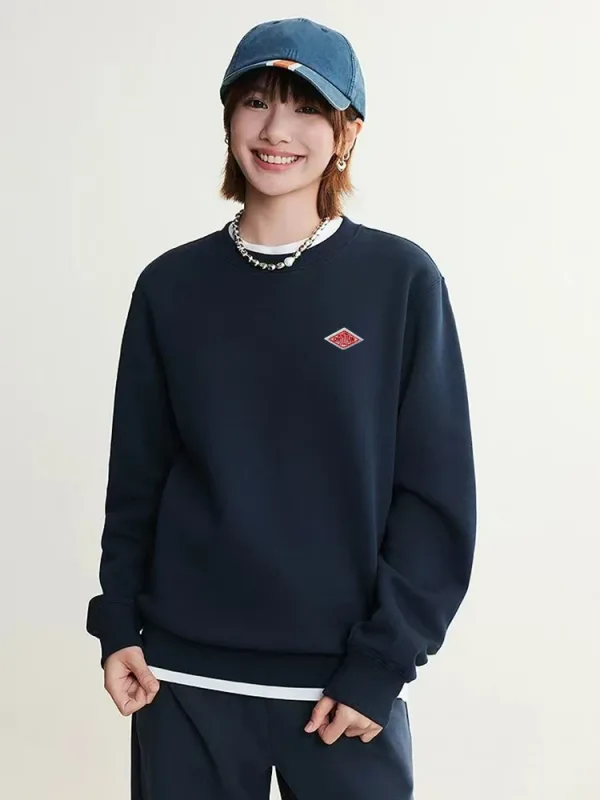 Autumn Winter High Quality O-Neck Sweatshirts Cotton Embroidery logo Casual Hoodies Men Long Sleeve Women Tracksuit Tops
