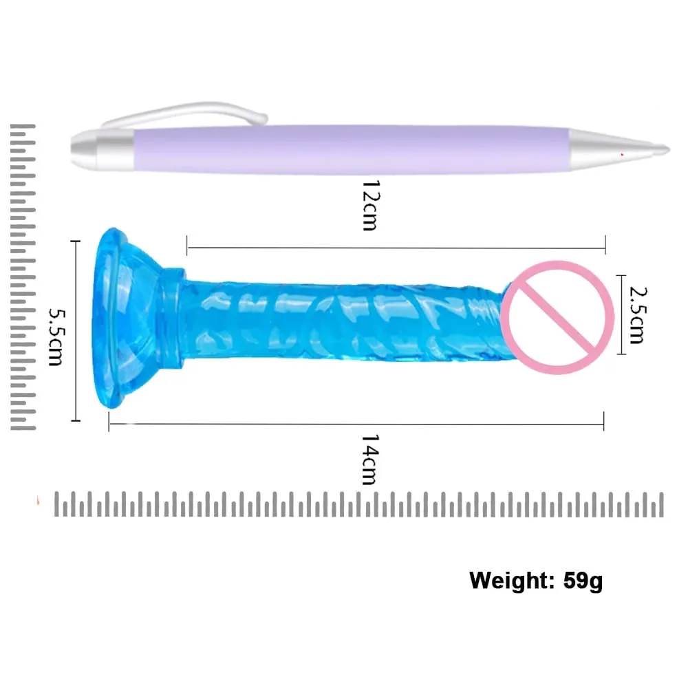 Realistic Dildo Strong Suction Cup Soft Crystal Jelly Dildo Penis Sex Toys for Woman Fake Dick Big Penis Anal Butt Plug Sex Shop — image 5