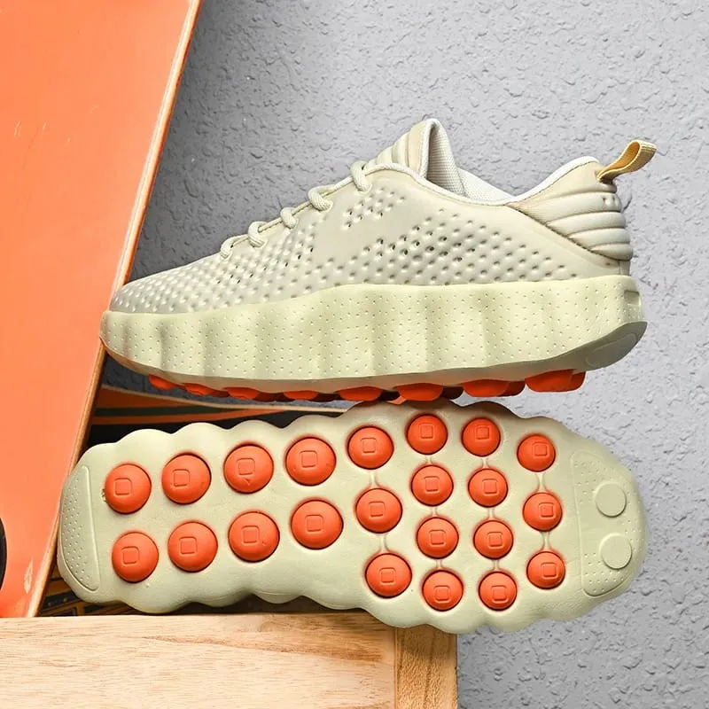 Men Running Shoes Summer Breathable Sneakers Shock Absorbing Platform Sport Trainers Non Slip Fashion Women Casual Walking Shoe