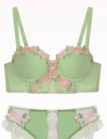 Japanese Sweet Sensual Bra Set Push Up for Small Breasts Lift & Gather Bigger Look Summer Light Soft Underwear Lingerie Set S-XL — image 13